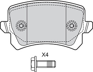 BRAKE PADS VW PASSAT AUDI Q3 RR
